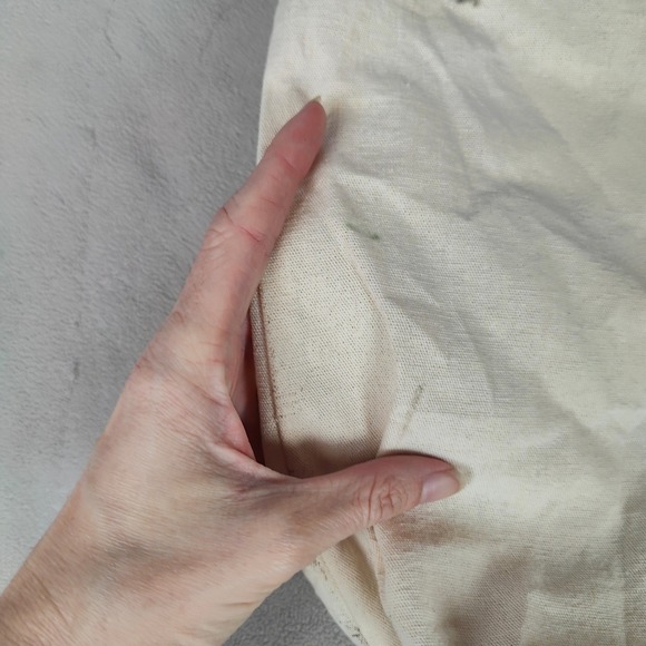 SEZANE Canvas Tote Bag Red Heart Amour Mon Amour Script Logo Cotton - Picture 6 of 9